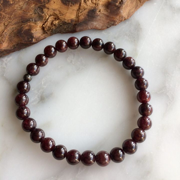 Garnet Bracelet 6-8mm jewelry