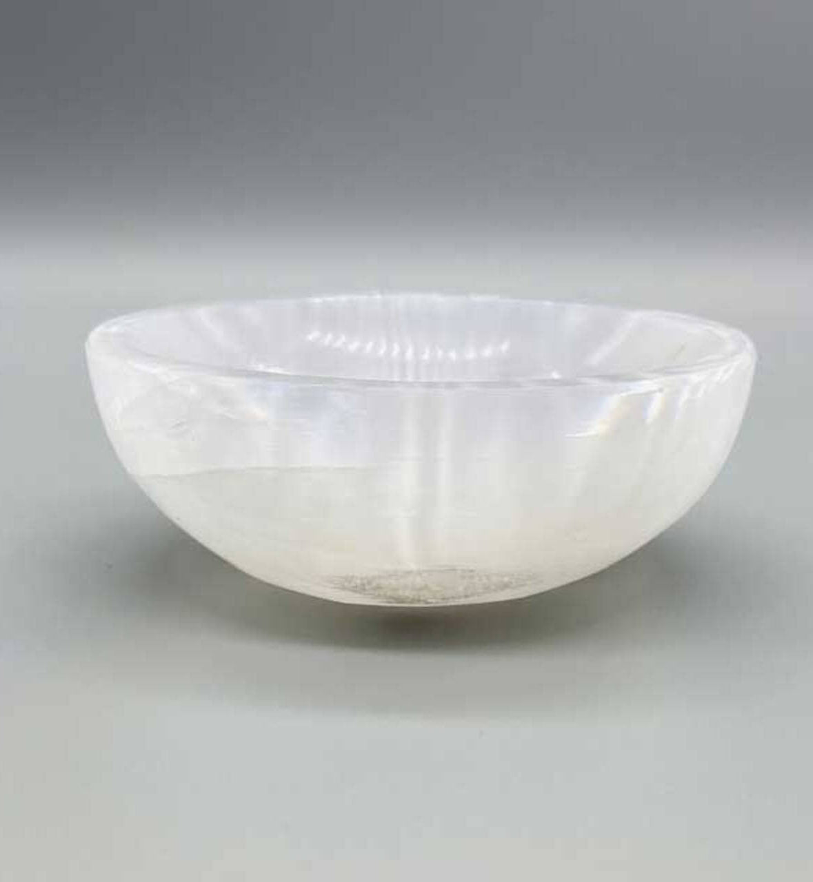 Selenite 4" Oval Bowl crystal bowl