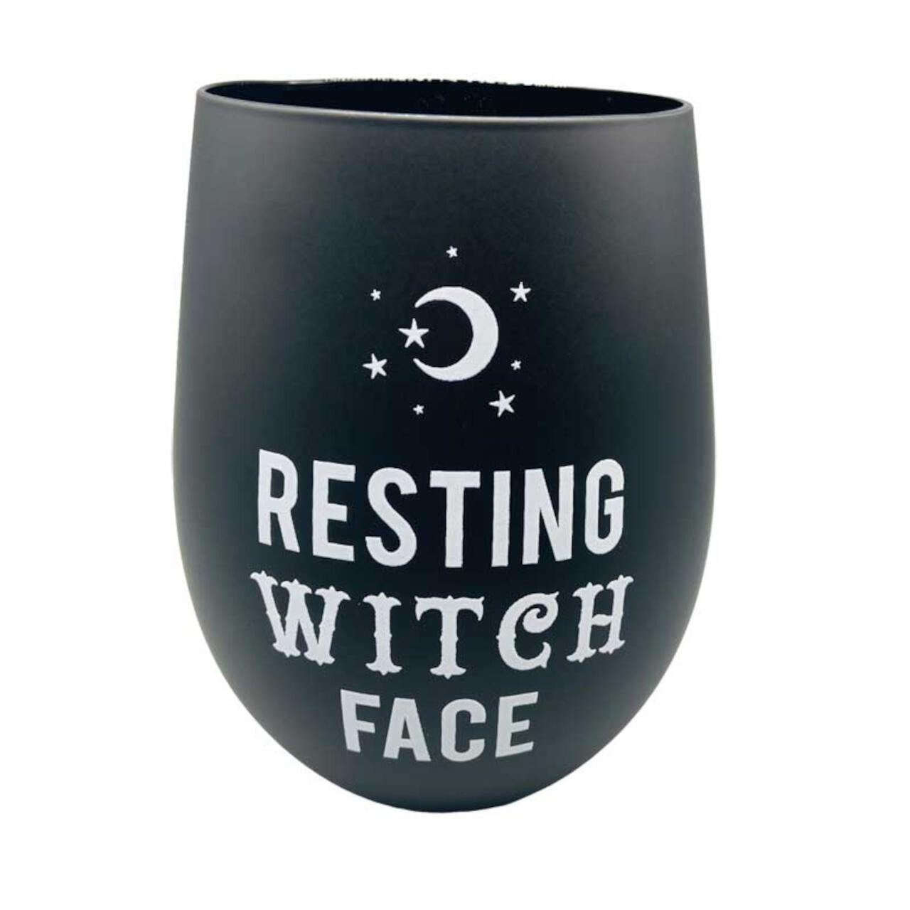 Resting Witch Face 16oz Glass drinkware