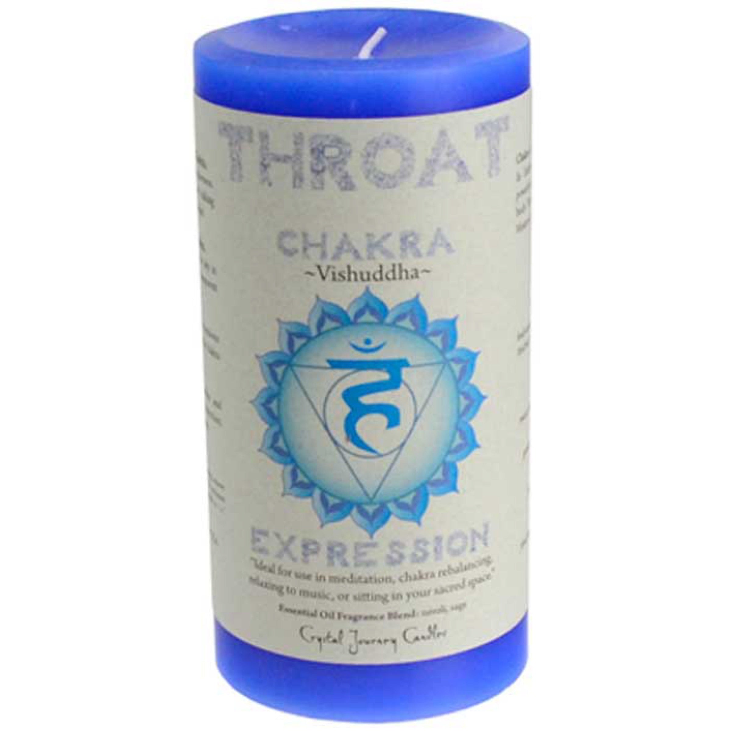 Throat Chakra Pillar Candle 3" X 6" candle Sophie's Attic
