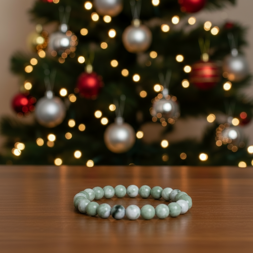 Green Jade Bracelet 8mm jewelry Sophie's Attic