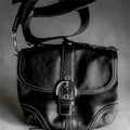 Vintage Coach SoHo Black Leather Crossbody Bag #7843 - Everyday Chic