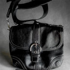 Vintage Coach SoHo Black Leather Crossbody Bag #7843 - Everyday Chic