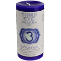 Third Eye Chakra Pillar Candle 3" X 6" candle Sophie's Attic