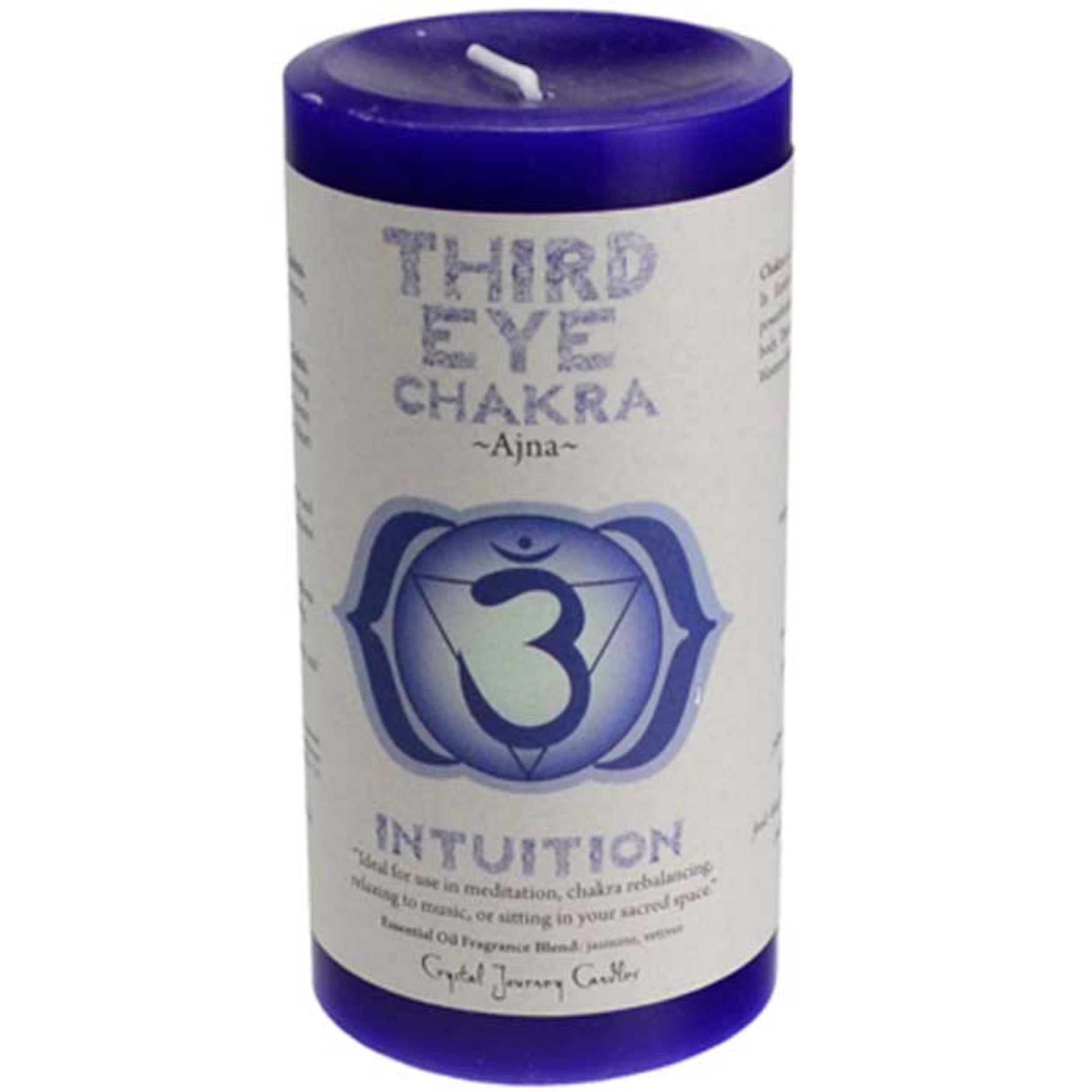 Third Eye Chakra Pillar Candle 3" X 6" candle Sophie's Attic