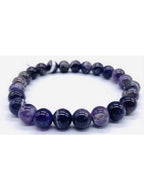 Amethyst Chevron Bracelet 8mm jewelry Sophie's Attic