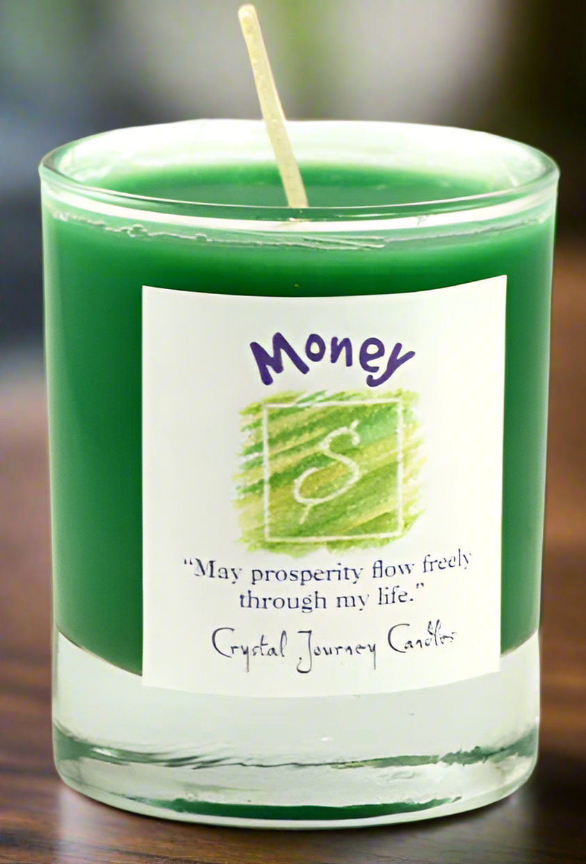 Show me the money! Prosperity Soy Votive Candle candle by Sophie's Attic