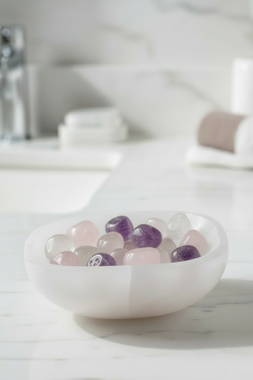 Selenite Bowl 4-5” crystal Sophie's Attic