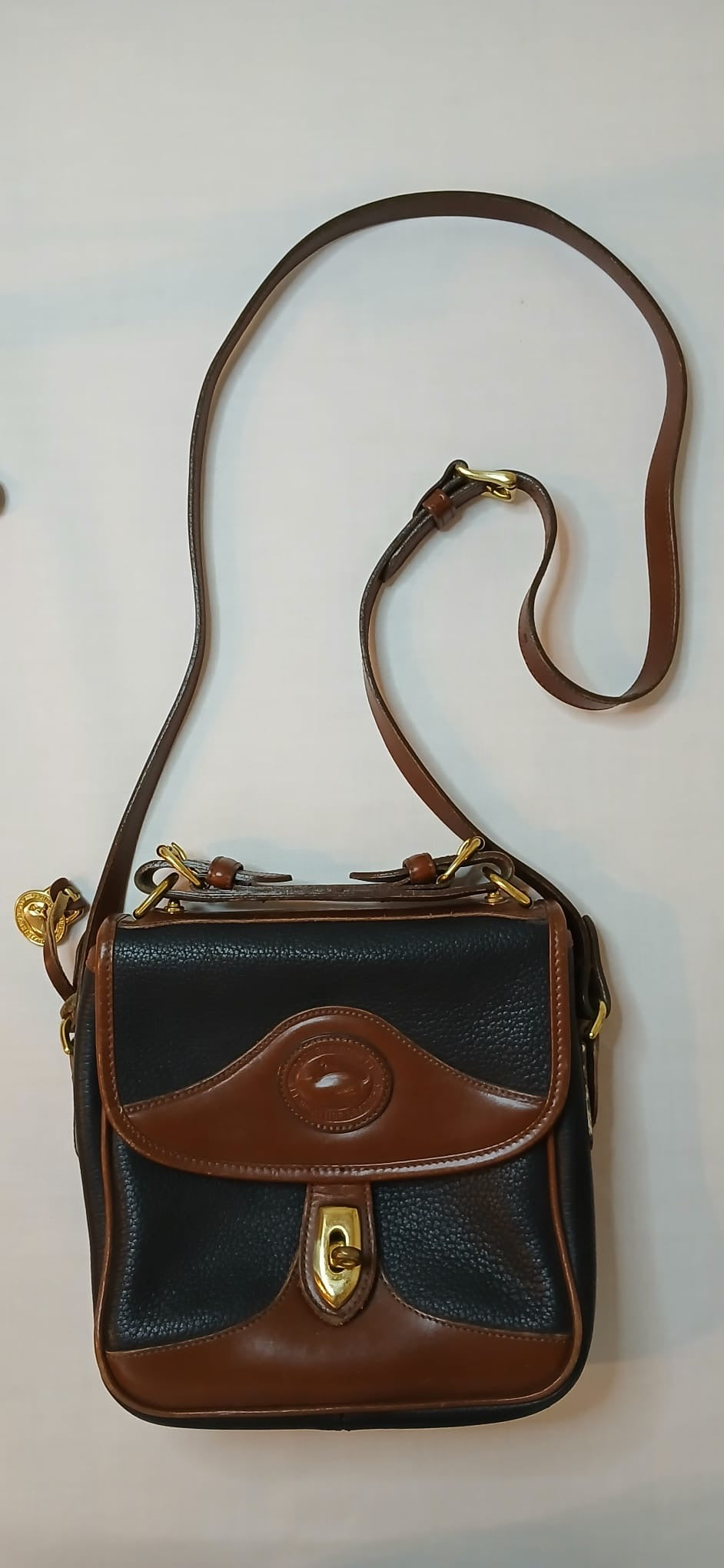 Vintage Dooney & Bourke All-Weather Leather Carrier Crossbody / Shoulder Bag - Y2K, 2000 Mint Condition Bag Sophie's Attic Shop