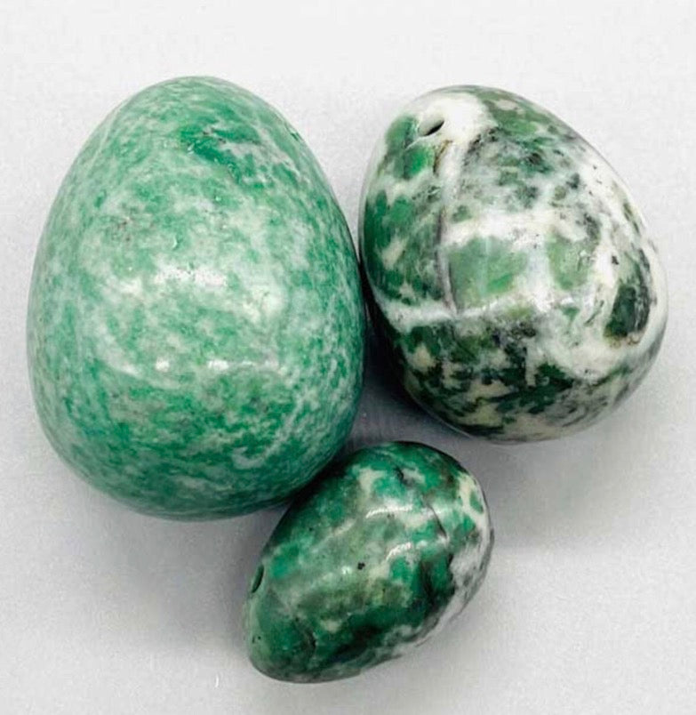 Jade Yoni Eggs - Set of 3 Loose stones Sophie's Attic