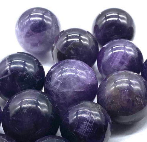 Amethyst Crystal Marbles 1 Pound - Healing Stones 15-25mm from India Loose stones Sophie's Attic Shop