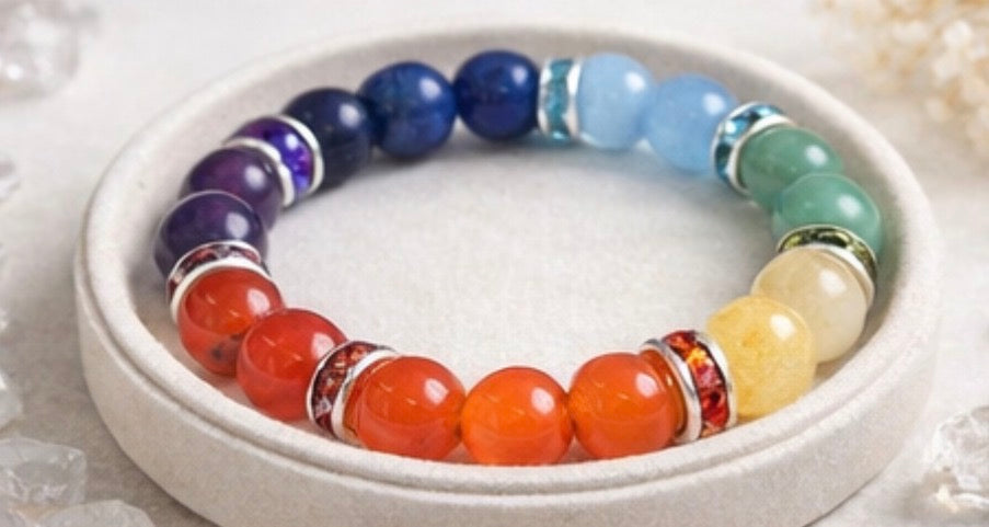 7 Chakra Balancing Bracelet with Spacers bracelet Sophie's Attic