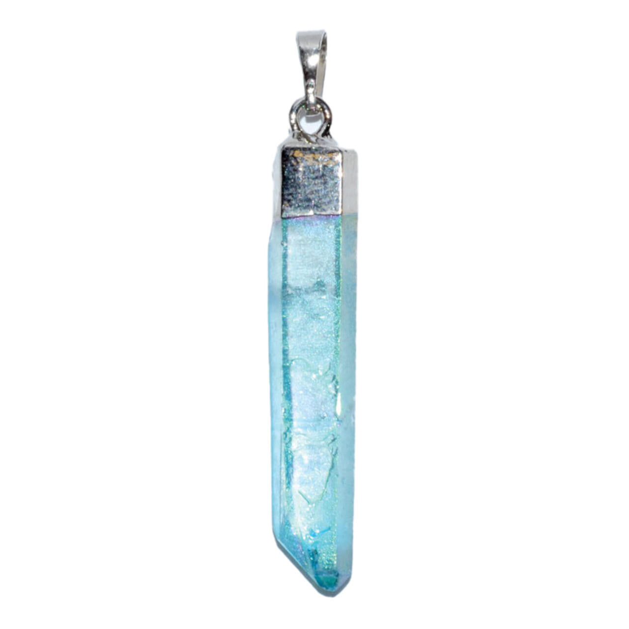 Aqua Aura Quartz Crystal Pendants (Set of 3) crystal Sophie's Attic Shop