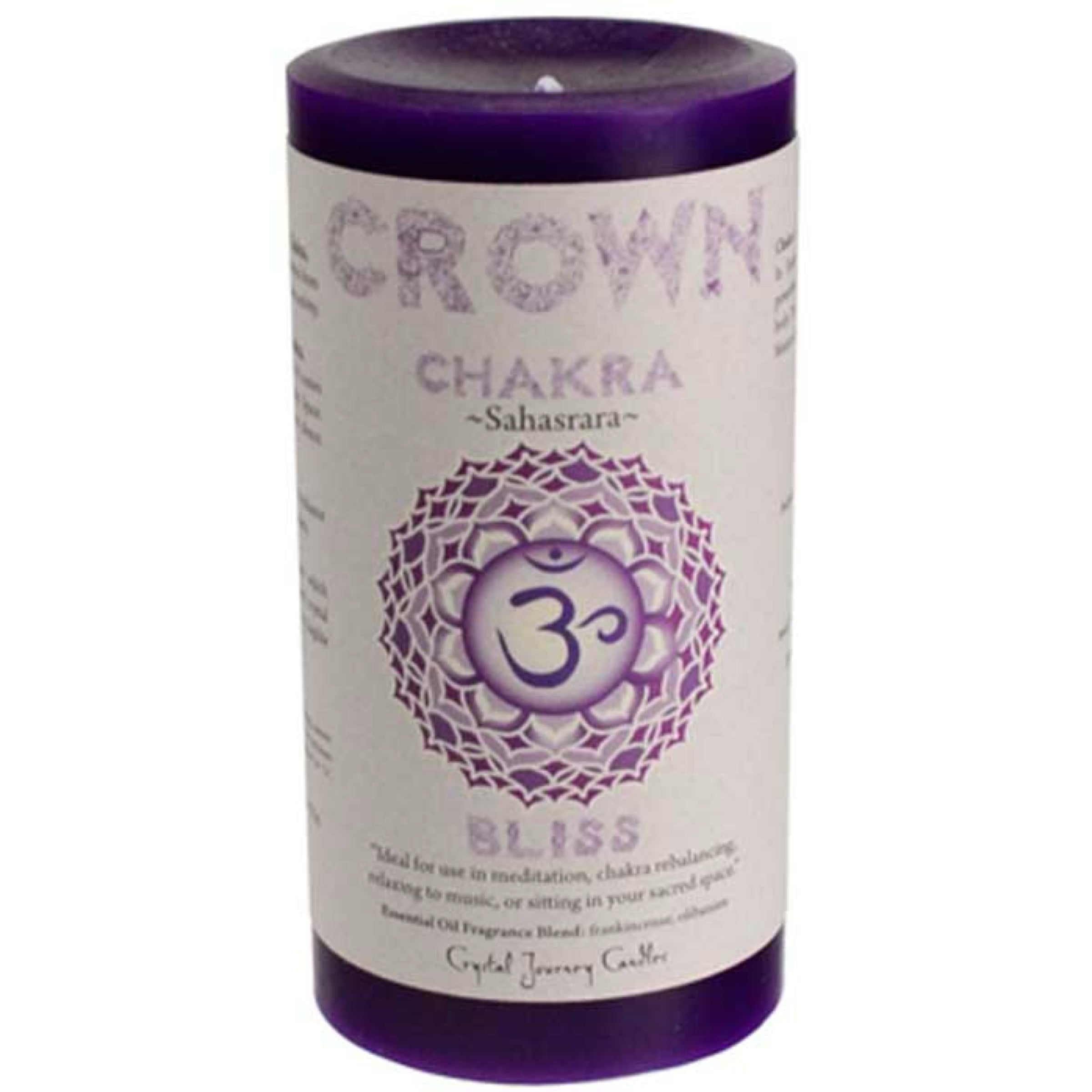 Crown Chakra Pillar Candle 3" X 6" candle Sophie's Attic
