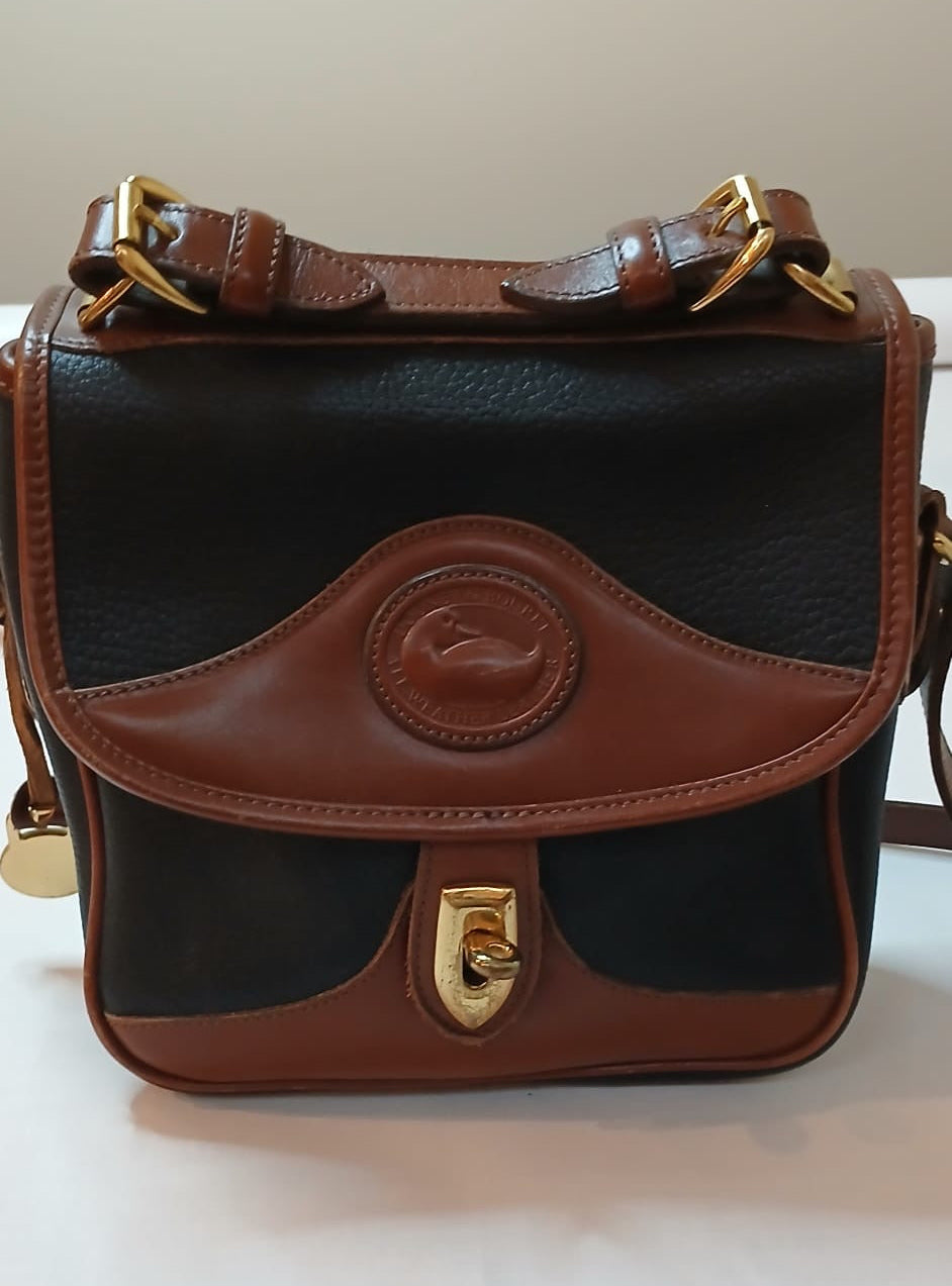 Vintage Dooney & Bourke All-Weather Leather Carrier Crossbody / Shoulder Bag - Y2K, 2000 Mint Condition Bag Sophie's Attic Shop