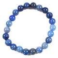 Blue Aventurine 8mm Beaded Bracelet - Peace, Intuition & Leadership Crystal jewelry Sophie's Attic