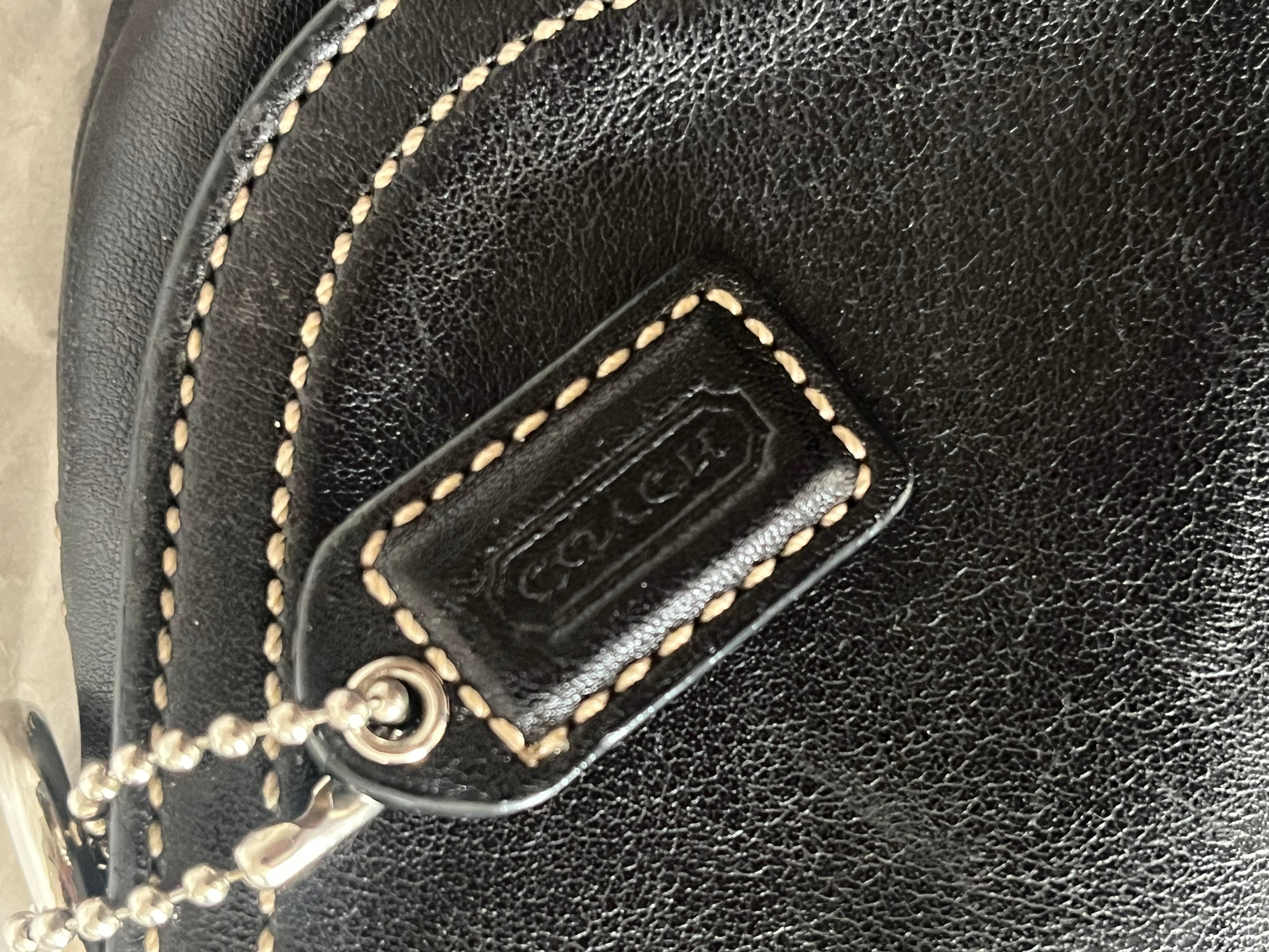Vintage Coach SoHo Black Leather Crossbody Bag #7843 - Everyday Chic Handbag Sophie's Attic Shop