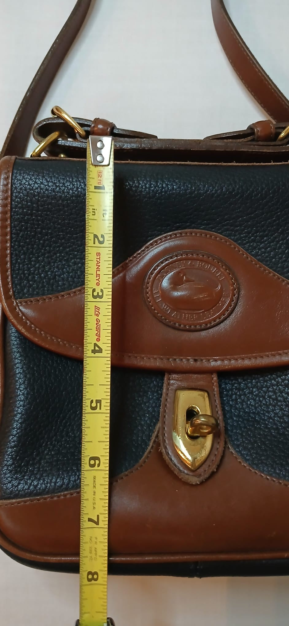 Vintage Dooney & Bourke All-Weather Leather Carrier Crossbody / Shoulder Bag - Y2K, 2000 Mint Condition Bag Sophie's Attic Shop