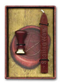 Ritual Sealing Wax Kit with Metal Seal - Spells, Letters & Invitations Red sealing wax Sophie's Attic