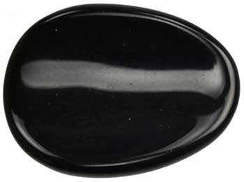Black Obsidian Worry Stone - Grounding, Intuition & Energy Cleansing Loose stones Sophie's Attic Shop