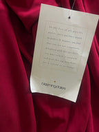 Vintage Sutton Studio Ruby Red Midi Wrap Dress Size 6P NWT - 2000s Dress Sophie's Attic Shop