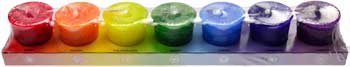 7 Pack Chakra Votive Candle Set candle Sophie's Attic