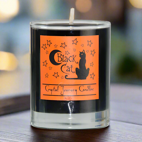 Black Cat Clove Soy Votive Candle - Good Luck & Spiritual Protection candle Sophie's Attic