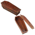 Gothic Coffin Box Cold Cast Resin 8" - Halloween Altar Trinket Storage decor Sophie's Attic