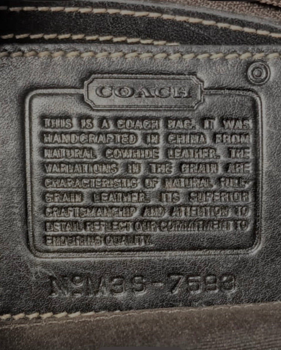 Vintage Coach Hampton 7593 Demi Hobo Genuine Leather Shoulderbag - SOLD OUT Bag Sophie's Attic