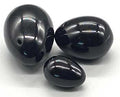 Black Obsidian Yoni Egg Set of 3 - Protection & Feminine Grounding Loose stones Sophie's Attic
