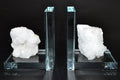Clear Quartz Crystal Glass Bookends Set of 2 - Clarity & Amplifying decor Sophie's Attic Shop