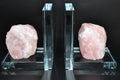 Rose Quartz Crystal Glass Bookends Set of 2 - Love & Heart Healing decor Sophie's Attic Shop