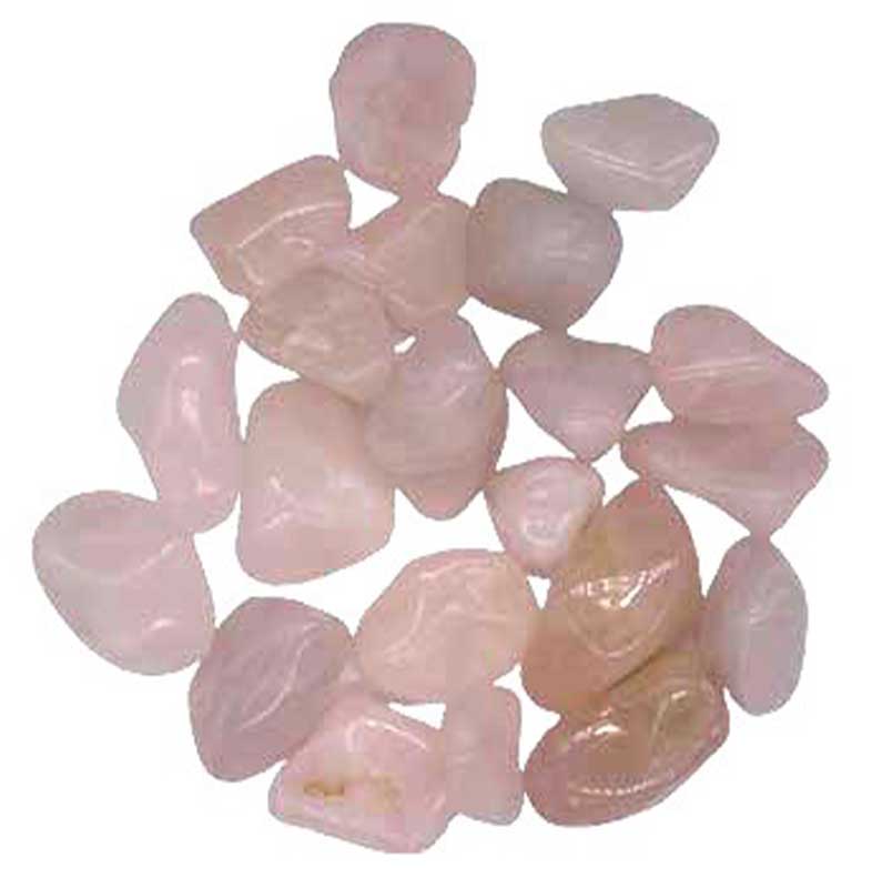 Rose Quartz Tumbled Stones - 1 pound crystal by Sophie's Attic