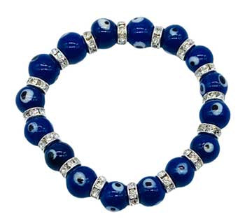 Evil Eye Bracelet 8mm jewelry by Sophie's Attic