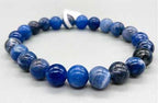 Sodalite 8mm Beaded Bracelet - Intuition & Mental Clarity Crystal Jewelry jewelry Sophie's Attic