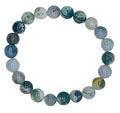 Moss Agate 8mm Beaded Bracelet - Nature, Balance & Heart Chakra Crystal jewelry Sophie's Attic