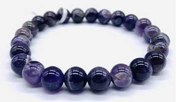 Amethyst Chevron Bracelet 8mm jewelry by Sophie's Attic