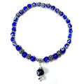 Evil Eye Protection Beaded Anklet - Silver Charm & Spiritual Defense jewelry Sophie's Attic