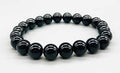 Black Tourmaline 8mm Beaded Bracelet - Daily Protection & Grounding crystal Sophie's Attic