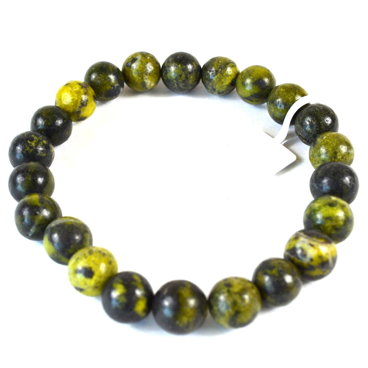 Green Serpentine 8mm Beaded Bracelet - Awakening, Inner wisdom, Transformation jewelry Sophie's Attic