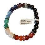 7 Chakra and Shungite Bracelet bracelet Sophie's Attic
