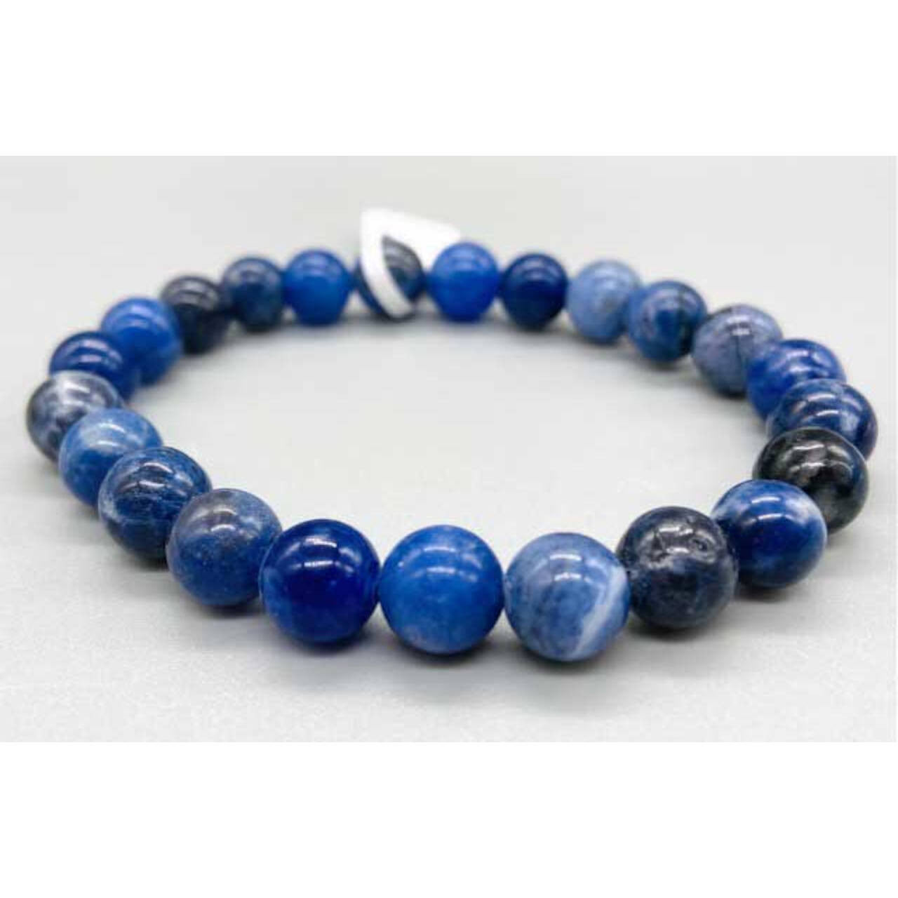 Sodalite Gift Set with Beaded Bracelet, 2” Egg and Tumbled Stone jewelry Sophie's Attic