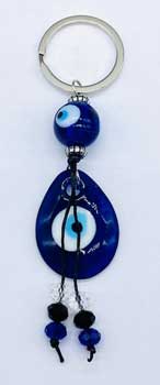 Evil Eye Keychain keychain Sophie's Attic Shop