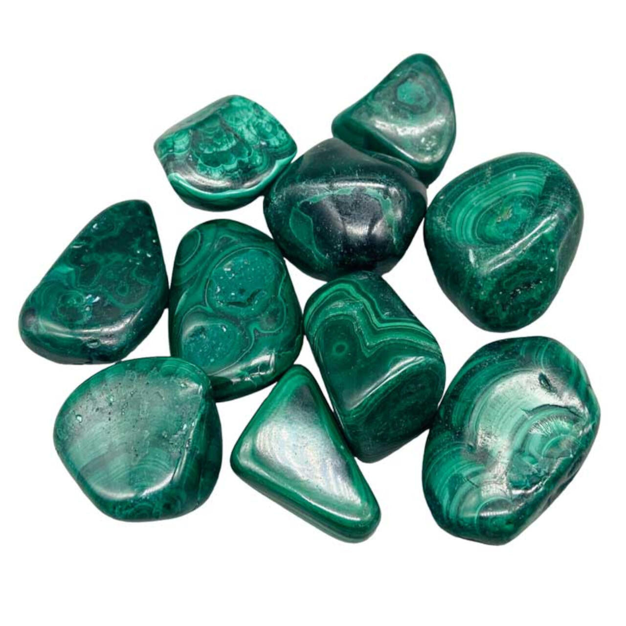 Malachite Tumbled Stones - 1 pound crystal by Sophie's Attic