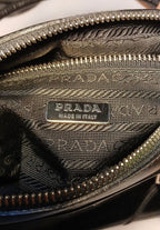 Vintage 2000 Prada Black Calfskin Leather Bowling Bag - Authentic Bag Sophie's Attic