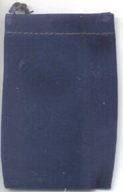 Velveteen Gift Bags - 3" x 4" Blue pouch Sophie's Attic Shop