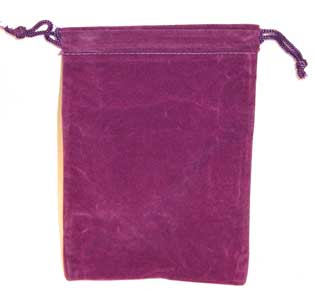 Velveteen Gift Bags - 4" x 5.5" Purple Bag Sophie's Attic Shop