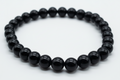 Black Tourmaline 6mm Beaded Bracelet - Grounding Protection & Chakra Shield crystal Sophie's Attic