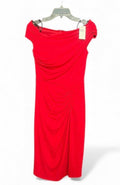 Vintage Tadashi Red Ruched Cocktail Dress Size Small NWT - 2000s Dress Sophie's Attic Shop