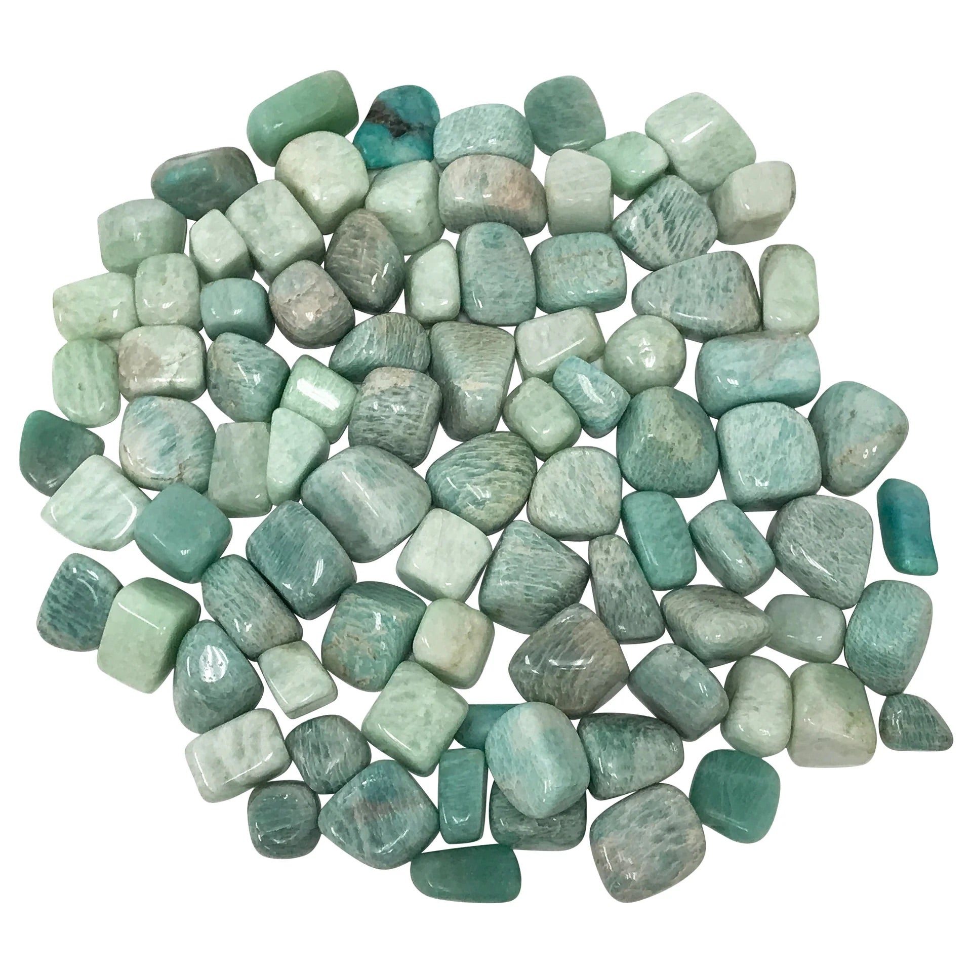 Amazonite Tumbled Stones - 1 pound crystal by Sophie's Attic